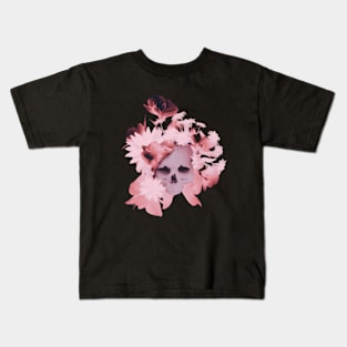 Skull flowers Kids T-Shirt